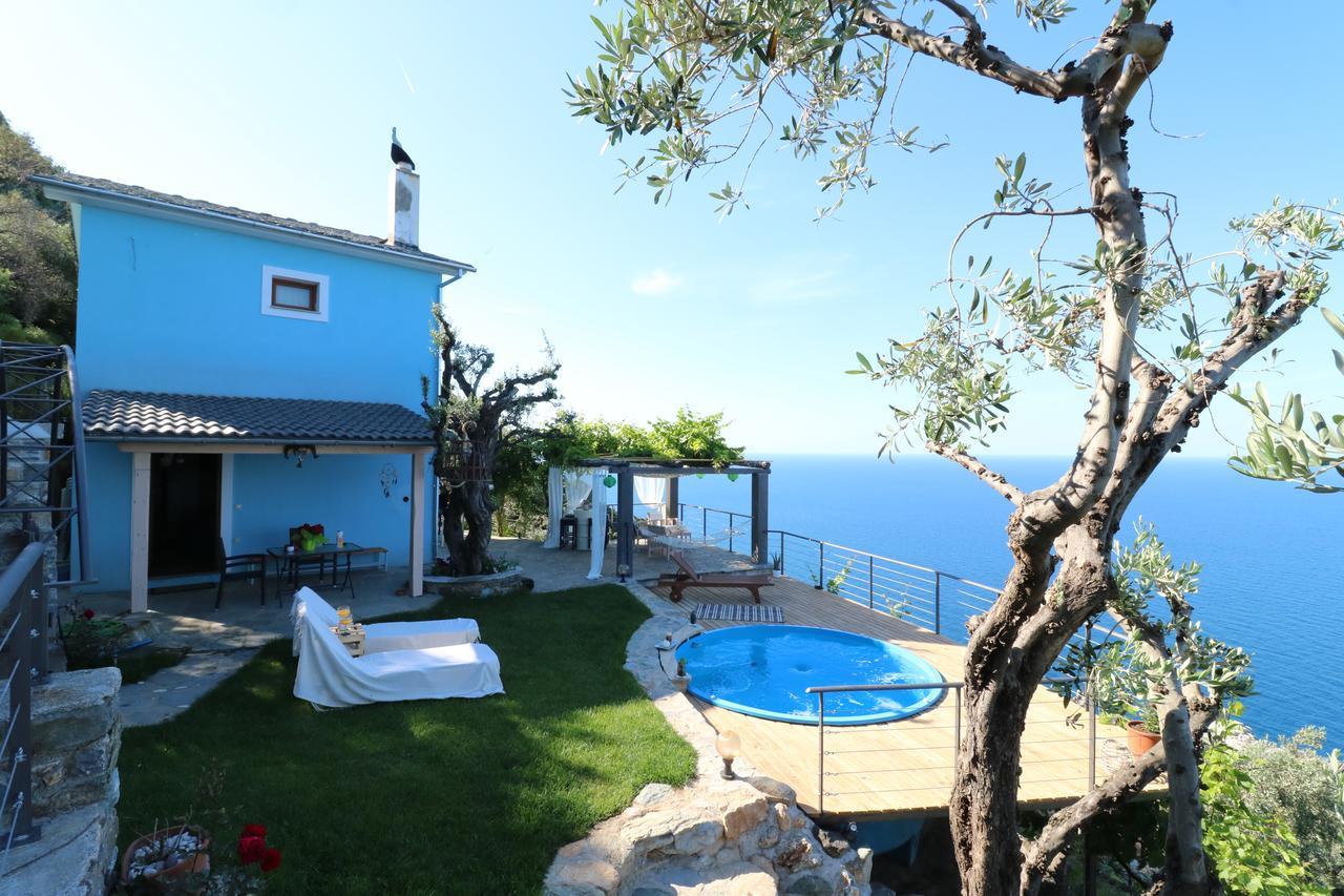 Fakistra'S Blue House Villa Tsagkarada Buitenkant foto